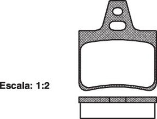 DB2013 E REAR DISC BRAKE PADS - CITROEN PEUGEOT RENAULT XANTIA 93-04 031100