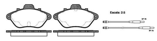 Remsa FDB623 E -PADS - PEUGOET 605 F 89-