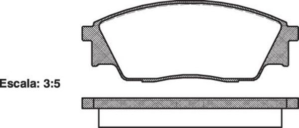 Remsa FRONT DISC BRAKE PADS - SUBARU REX /SHERPA 88-91 DB1160 E