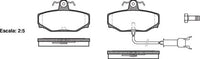 Remsa DB1226 E REAR DISC BRAKE PADS - JAGUAR XJ6 3.6,4.0L 88-89
