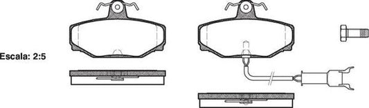DB1226 E REAR DISC BRAKE PADS - JAGUAR XJ6 3.6,4.0L 88-89 030412