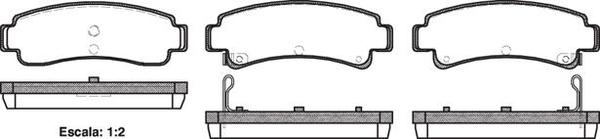 Remsa DB1118 E REAR DISC BRAKE PADS - NISSAN PULSAR N13 87-91