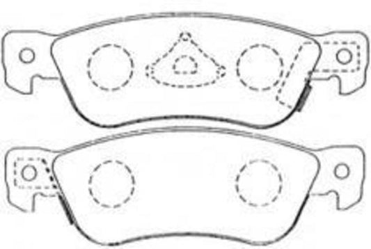 REAR DISC BRAKE PADS - HOLDEN JACKAROO 87-92 DB1161 E 029504