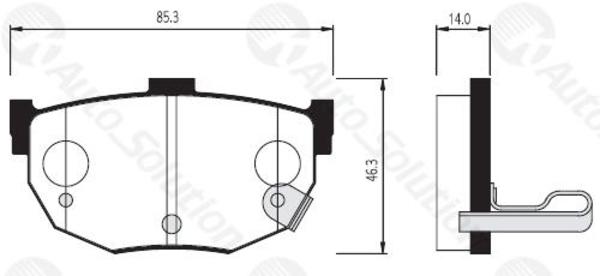 Remsa REAR DISC BRAKE PADS - NISSAN MAXIMA (AKEBONO) 89-9 DB1174 E