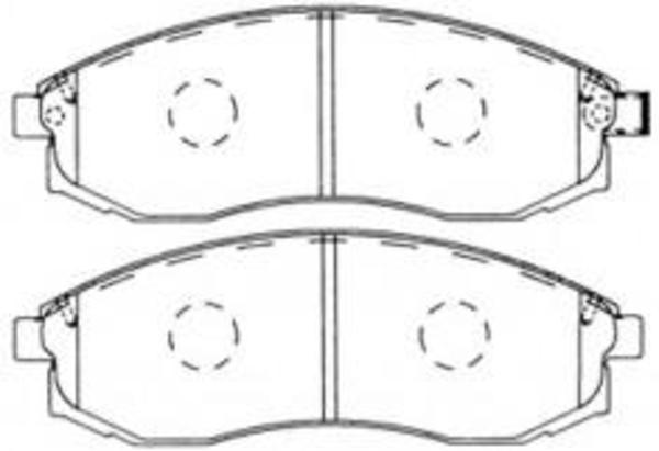 Remsa DB1485 E FRONT DISC BRAKE PADS - NISSAN MAXIMA A33 , J31 02-