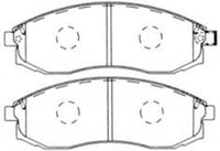 Remsa DB1485 E FRONT DISC BRAKE PADS - NISSAN MAXIMA A33 , J31 02-
