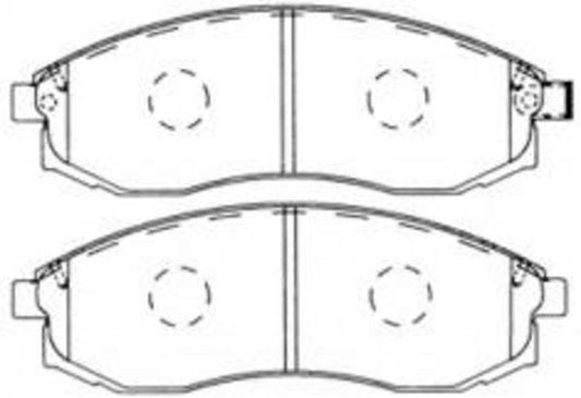 DB1485 E FRONT DISC BRAKE PADS - NISSAN MAXIMA A33 , J31 02- 029322