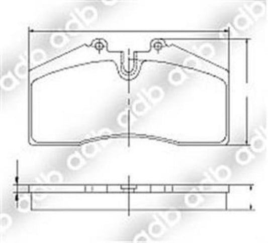 DB1355 E FRONT DISC BRAKE PADS - HOLDEN HSV VT-VZ 97-06 028830