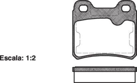 Remsa DB1229 E REAR DISC BRAKE PADS - HOLDEN VECTRA 89-94