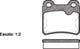 Remsa DB1229 E REAR DISC BRAKE PADS - HOLDEN VECTRA 89-94