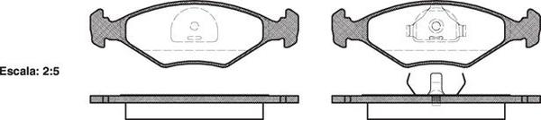 Remsa FDB896 E FRONT DISC BRAKE PADS - FIAT FIORINO