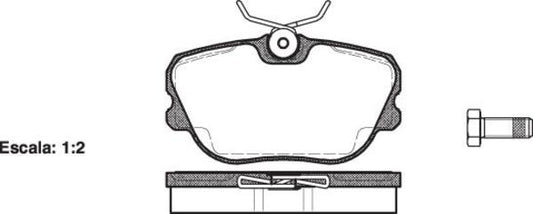 DB1157 E REAR DISC BRAKE PADS - SAAB 9000I 9000 TBO 87- 028010