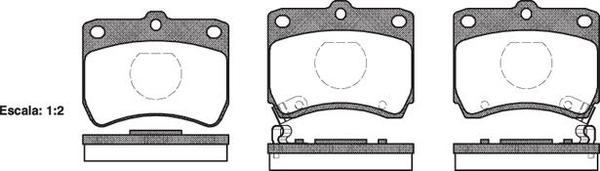 Remsa DB442 E FRONT DISC BRAKE PADS - MAZDA 121 87-90