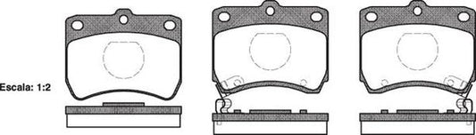 DB442 E FRONT DISC BRAKE PADS - MAZDA 121 87-90 027102