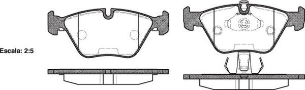 Remsa FRONT DISC BRAKE PADS - BMW SER 5 E39 99-07 DB1364 E