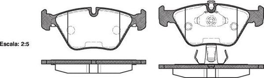 Remsa FRONT DISC BRAKE PADS - BMW SER 5 E39 99-07 DB1364 E