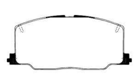 DB1129 E FRONT DISC BRAKE PADS - TOYOTA CORONA , CELICA 89-94 026804