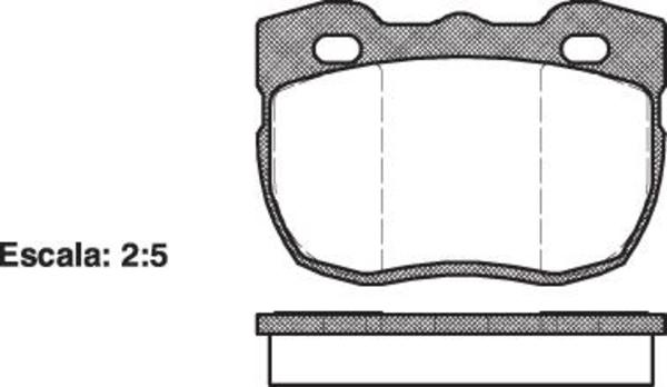 Remsa FRONT DISC BRAKE PADS - LAND 90 SERIES 88-91 DB1176 E