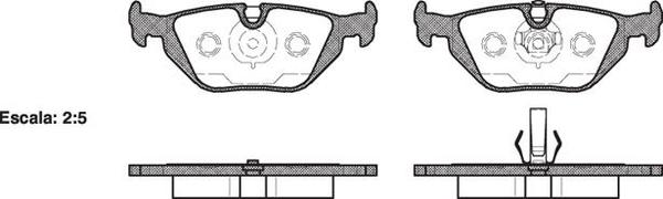 Remsa FDB1301 E REAR DISC BRAKE PADS - BMW E36 92-98