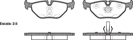 Remsa REAR DISC BRAKE PADS - SAAB 9-5 97-