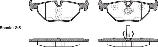 Remsa DB1415 E REAR DISC BRAKE PADS - BMW SERIES 3 E46