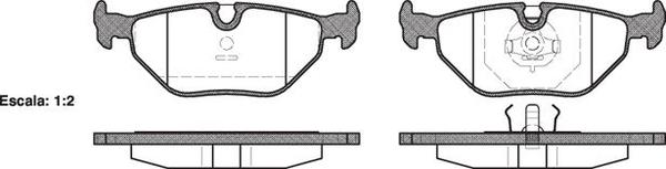 Remsa DB1132 E REAR DISC BRAKE PADS - BMW SER 5 E34 89-96