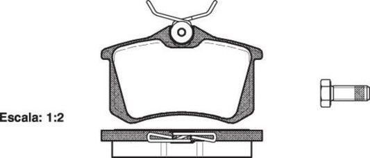 REAR DISC BRAKE PADS - AUDI / VW A4 , GOLF  DB1192 E 026310