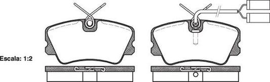 Remsa FDB546 E FRONT DISC BRAKE PADS - ALFA 33 1.7 90-