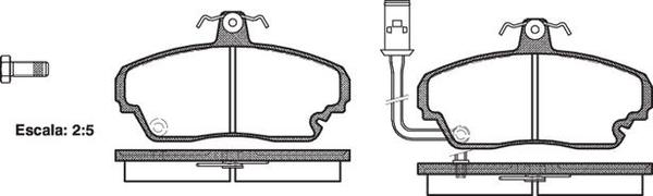 Remsa DB1189 E FRONT DISC BRAKE PADS - ROVER 800 SERIES 87-