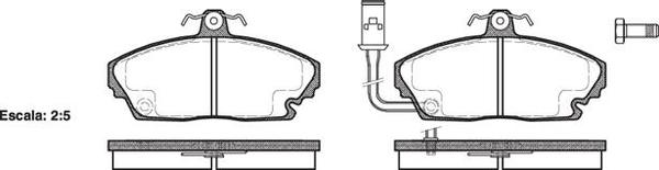 Remsa FDB445 E FRONT DISC BRAKE PADS - ROVER 820 SERIES 86-91