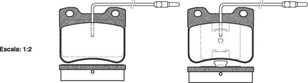 Remsa FDB535 E FRONT DISC BRAKE PADS - CITROEN PEUGEOT RENAULT AX 86-91