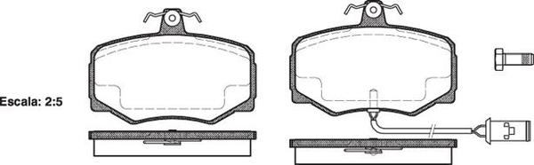 Remsa FRONT DISC BRAKE PADS - JAGUAR XJ6 3.6,4.0L 87-89 DB1153 E