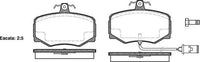 Remsa FRONT DISC BRAKE PADS - JAGUAR XJ6 3.6,4.0L 87-89 DB1153 E
