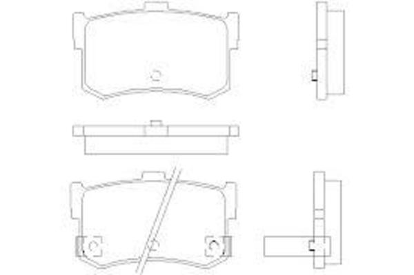 Remsa DB437 E REAR DISC BRAKE PADS - HONDA LEGEND 87-90