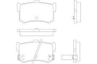 Remsa DB437 E REAR DISC BRAKE PADS - HONDA LEGEND 87-90
