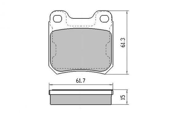 Remsa REAR DISC BRAKE PADS - HOLDEN OMEGA  92-94 DB1273 E