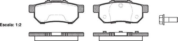 Remsa REAR DISC BRAKE PADS - HONDA INTEGRA DA# 86-89