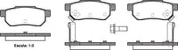 Remsa DB1195 E REAR DISC BRAKE PADS - HONDA INTEGRA DA# 86-89