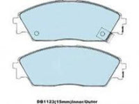 FARGO FRONT DISC BRAKE PADS HONDA ACCORD CIVIC CONCERTO CR-X PRELUDE DB1123F