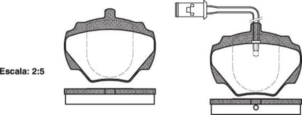 Remsa DB1285 E -PADS - RANGE ROVER R 86-