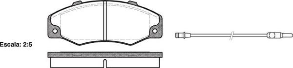 Remsa DB1193 E FRONT DISC BRAKE PADS - CITROEN PEUGEOT RENAULT R21 86-