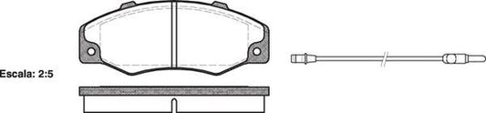 DB1193 E FRONT DISC BRAKE PADS - CITROEN PEUGEOT RENAULT R21 86- 022002