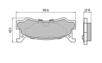 Remsa REAR DISC BRAKE PADS - FORD / MAZDA LASER/323   89-94 DB1159 E