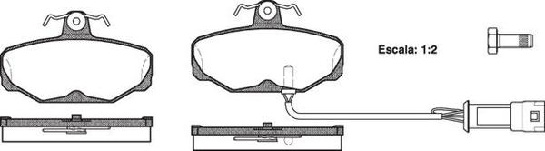 Remsa REAR DISC BRAKE PADS - FORD SIERRA 4X4I