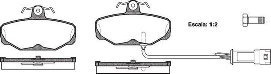 Remsa REAR DISC BRAKE PADS - FORD SIERRA 4X4I