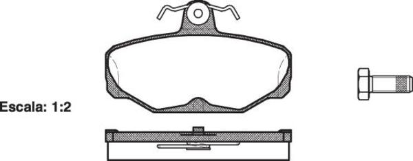 Remsa REAR DISC BRAKE PADS - FORD SIERRA 4X4i  FDB8398 E