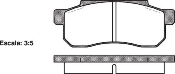 Remsa FRONT DISC BRAKE PADS - HONDA CITY 83-87 DB305 E