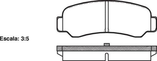 DB283 E REAR DISC BRAKE PADS - TOYOTA CARINA,COROLLA TE71 020000