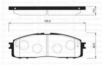 Remsa REAR DISC BRAKE PADS - TOYOTA SUPRA 85-93 DB413 E