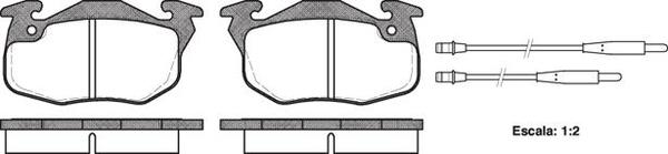 Remsa FDB719 E FRONT DISC BRAKE PADS - CIT PEUG REN RENAULT 19 94-96